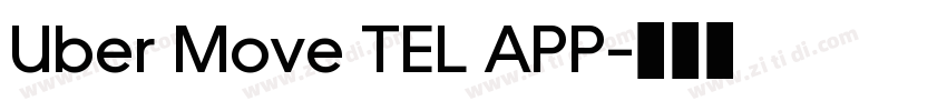 Uber Move TEL APP字体转换
